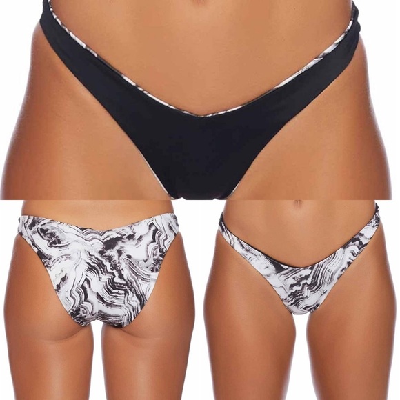New REEF Reversible Bikini Bottoms Sz L - Picture 1 of 6